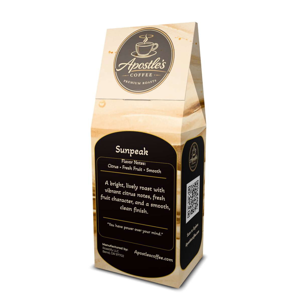 light roast coffee beans bag
Sunpeak light roast coffee packaging