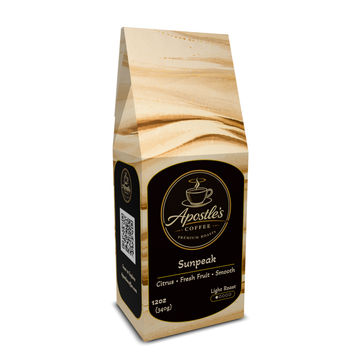 light roast coffee beans bag
Sunpeak light roast coffee packaging