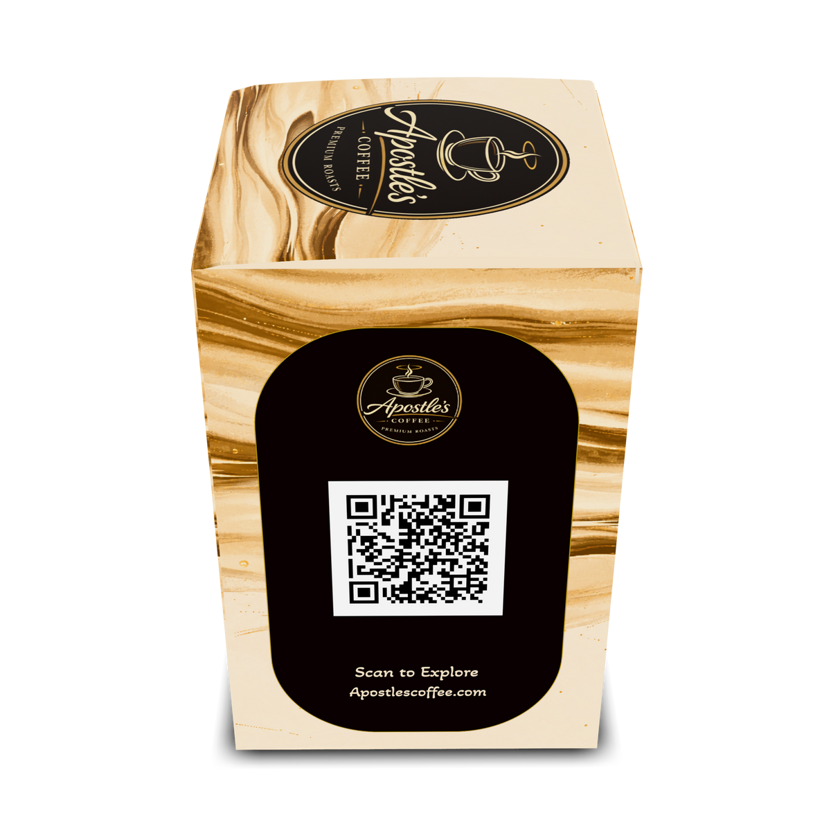 Sunpeak coffee pods box side view details