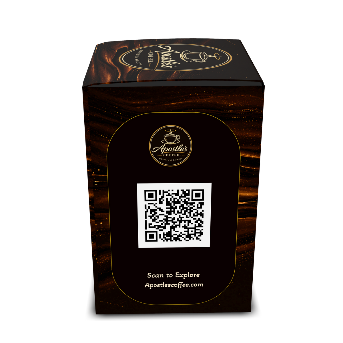 Obsidian Summit coffee pods box side view details